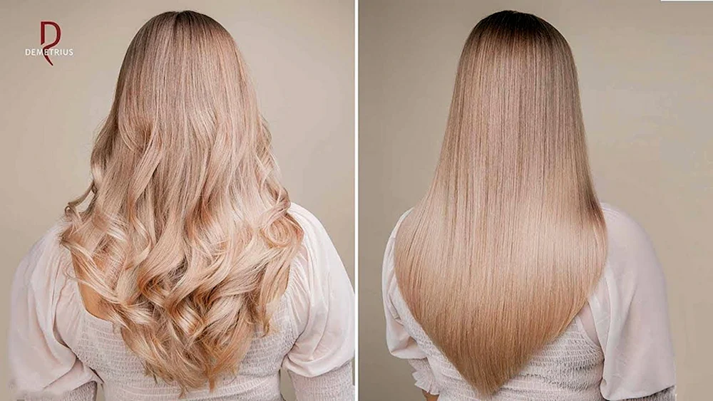Ladderhaarschnitt für lange Haare mit Pony
