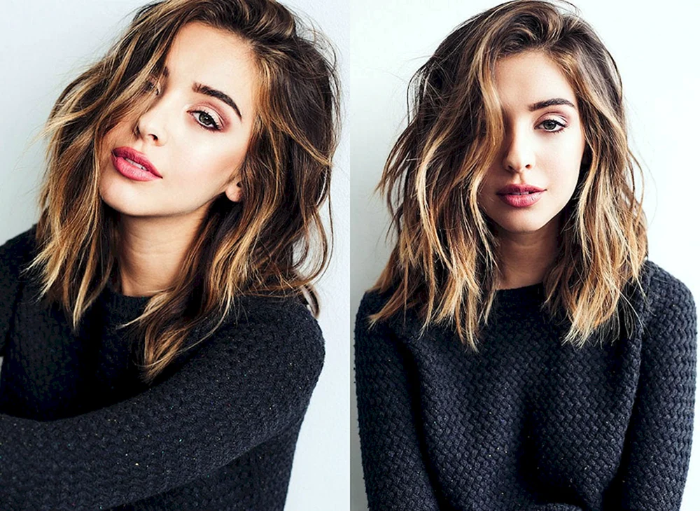 Lange Bob-Frisuren. Bob