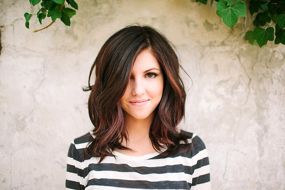 Lob long Bob mit Pony