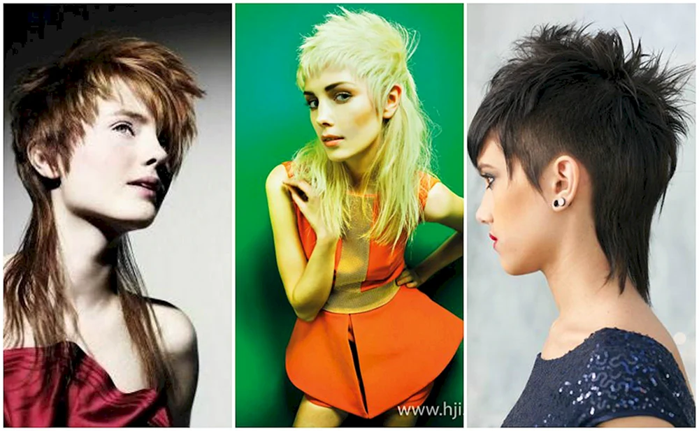 Mallet Gavrochet Haarschnitt Pixie Cascade Gradyirovannoe Bobo Haarschnitt mit Verlängerung Italienische Aurora Haarschnitt Pixie Gavrochet Haarschnitt Gradyirovannoe Bobo- Kare szadi
