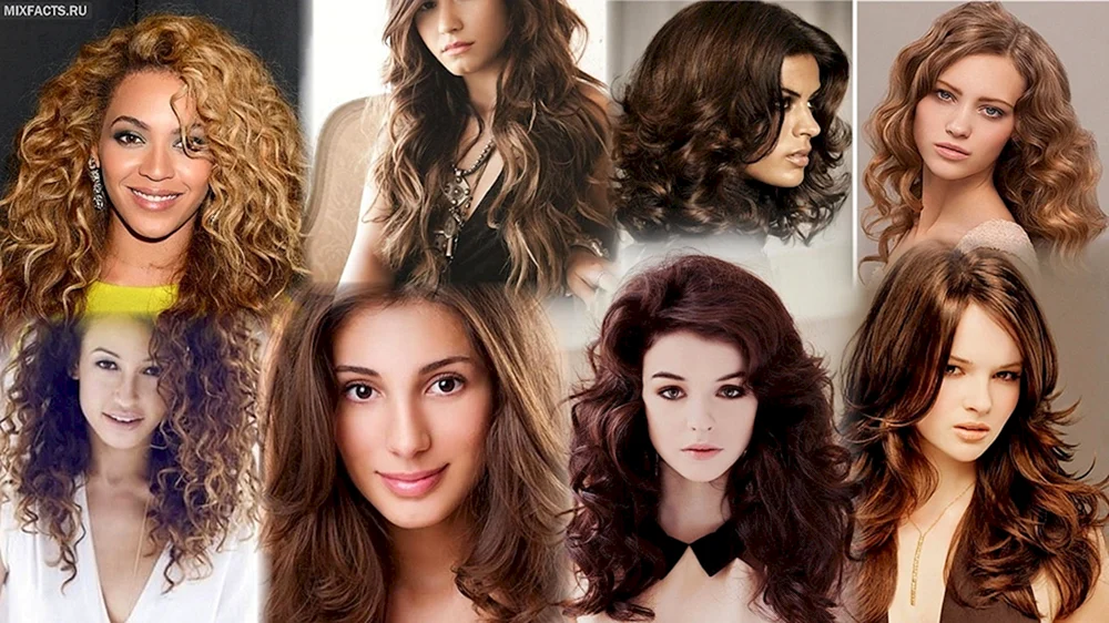 Cascade Haarschnitt für langes welliges Haar