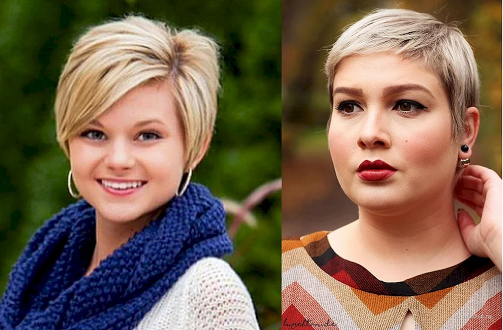 Pixie Haarschnitt 2022 für rundes Gesicht