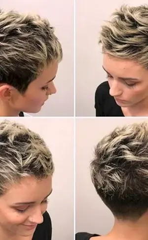 Pixie Haarschnitt 2022 Rückenansicht