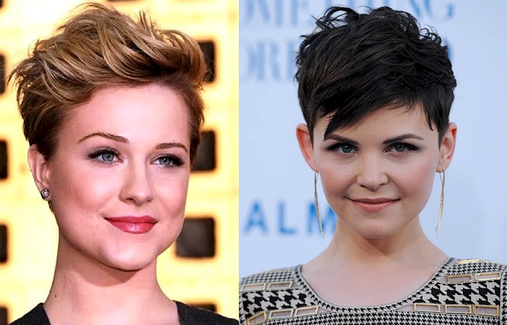 Pixie Haarschnitt für volles Gesicht