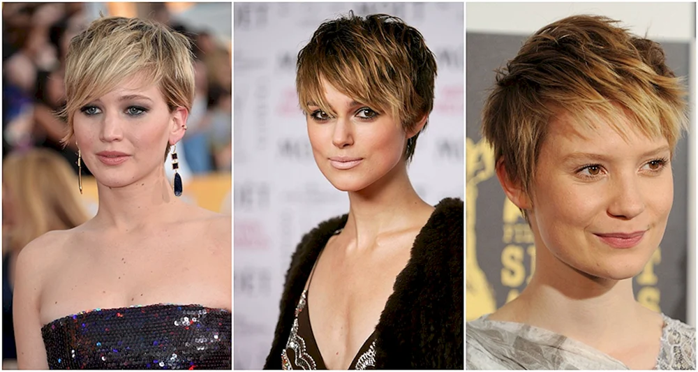 Pixie Haarschnitt für rundes Gesicht