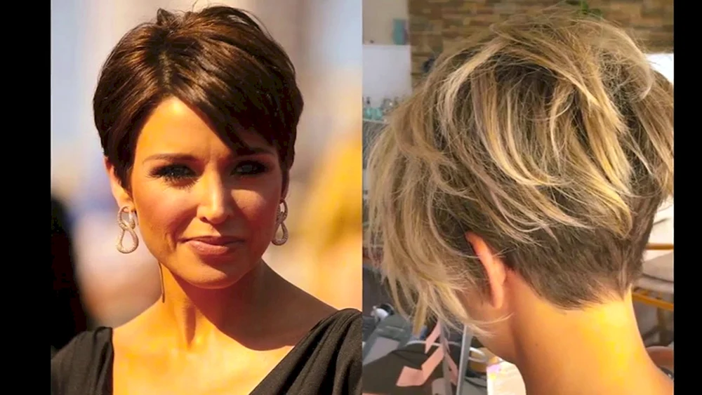 Asymmetrischer Pixie-Bob für mittleres Haar