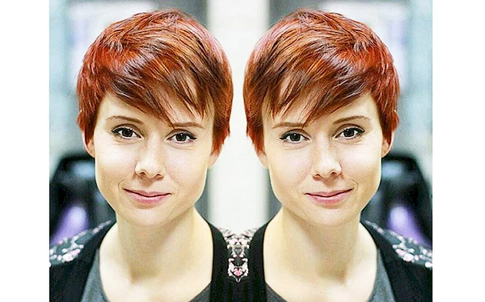 Pixie Haarschnitt- Bob rot