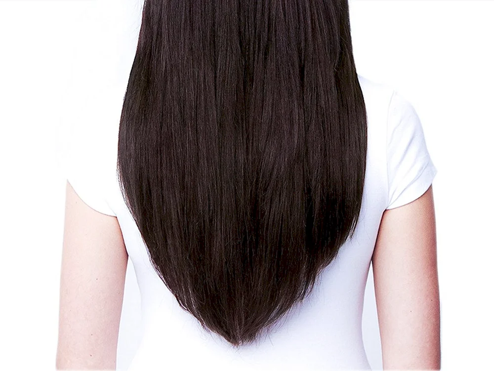 Halbkreisförmiger Haarschnitt für langes Haar