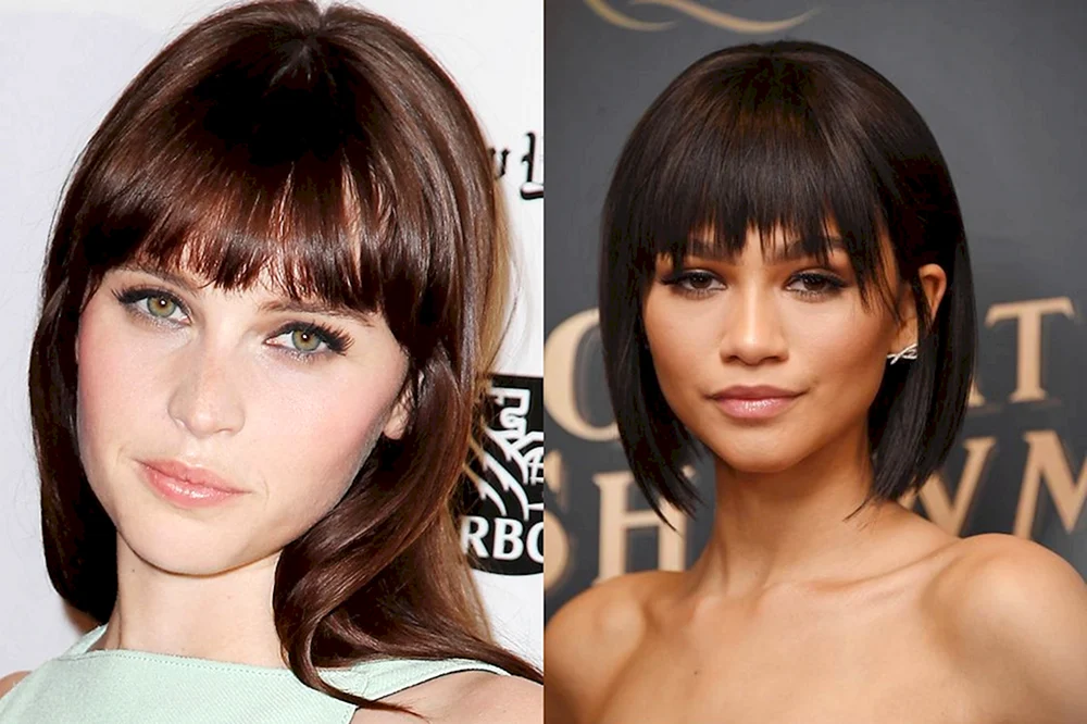 Filleted bangs