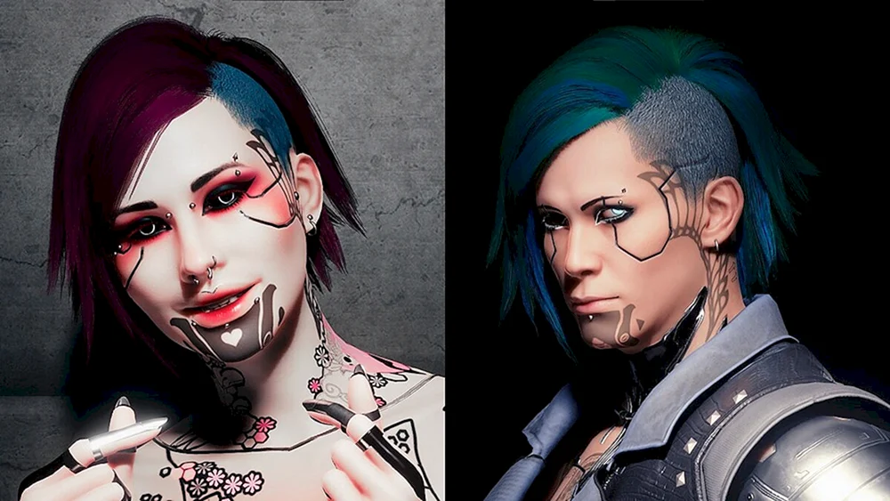 David Martinez cyberpunk Frisur