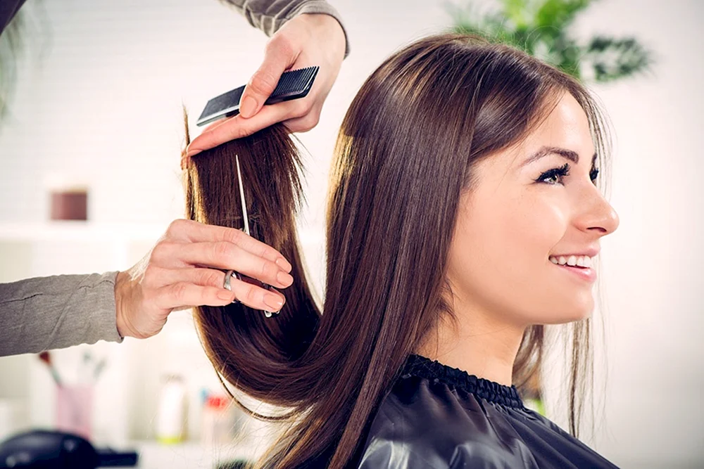 Spalten der Haarspitzen Fuchsschwanz