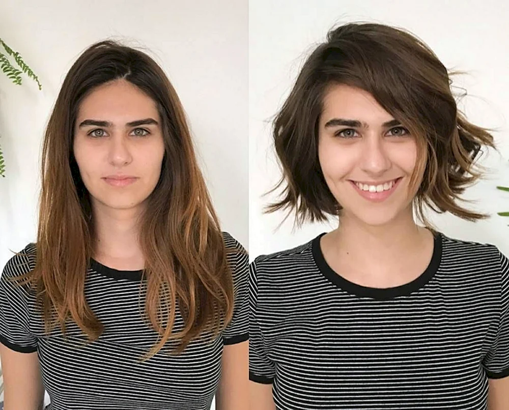Lange Haare schneiden