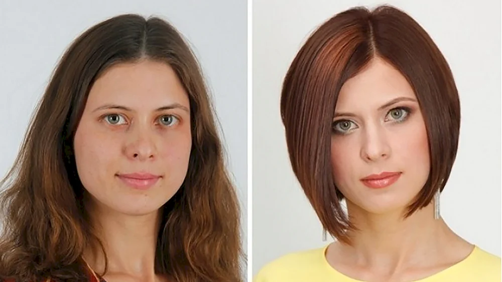 Haarschnitte vor und nach