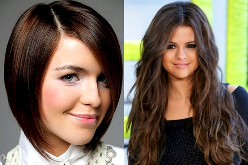 Frisuren für lange Haare rundes Gesicht