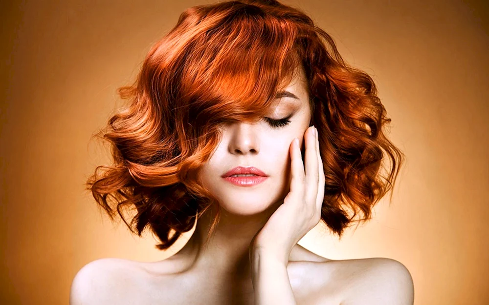Ombre auf rotem Haar