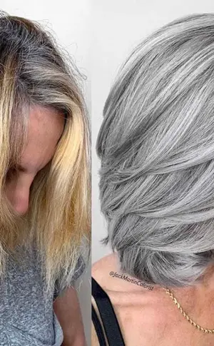 Graue Haarschnitte