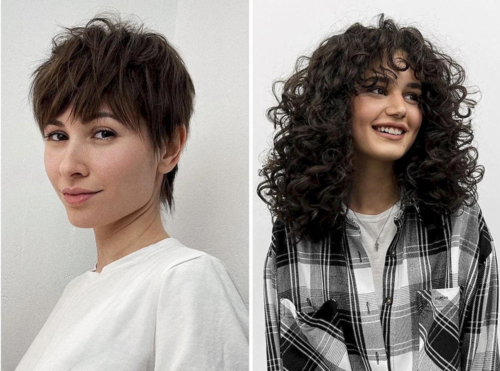 Vullet Haarschnitt für lockiges Haar. hair