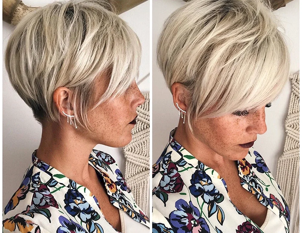 Pixie Schnitt mit Asymmetrie