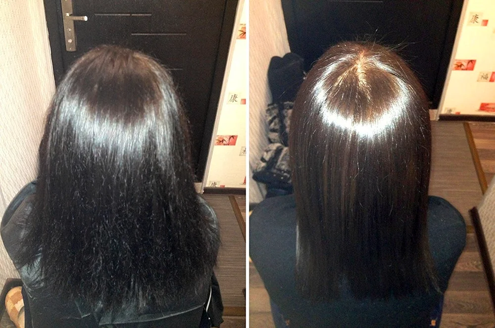 Keratin Haarglättung