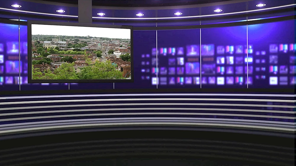 Nachrichten Studio Hintergrund