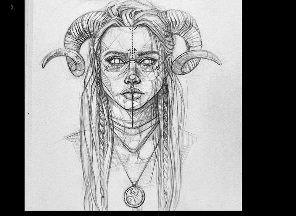 Succubus-Skizze