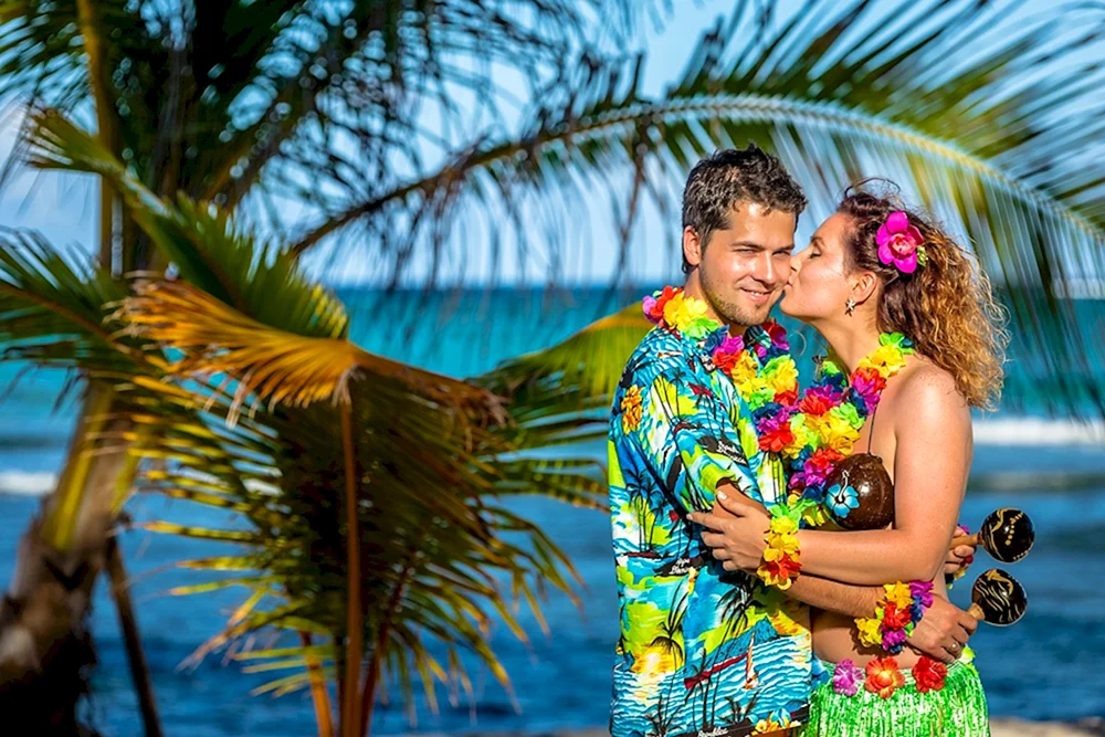 Hawaiianisches Kostüm