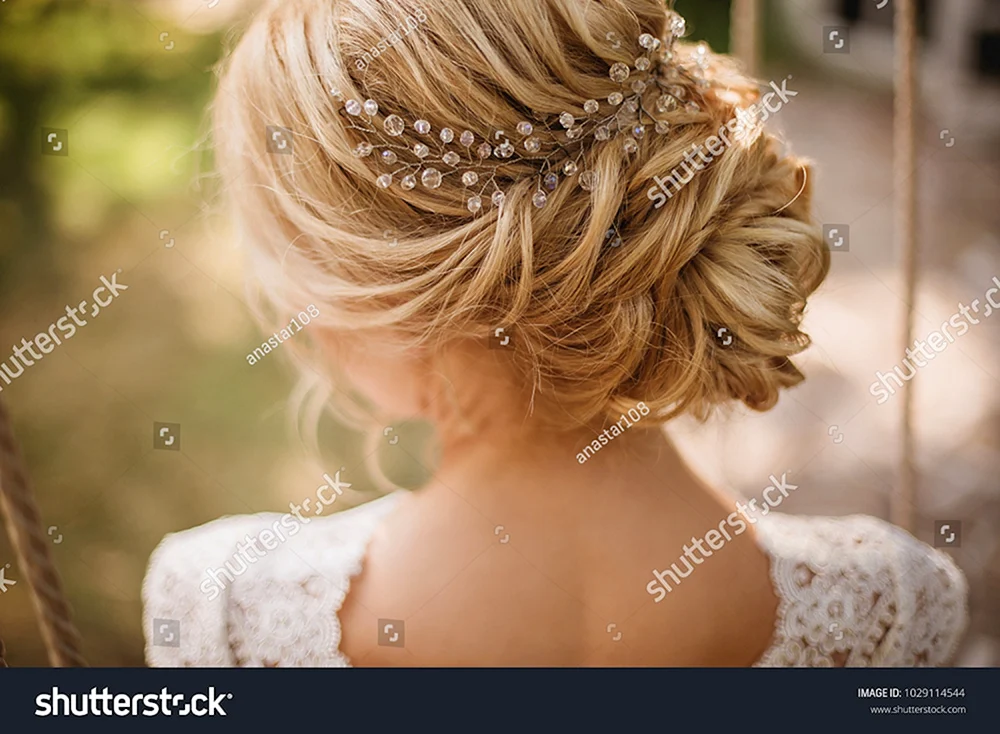Hair with curls for a girl