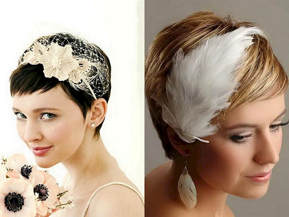 Hochzeitsfrisuren für kurzes Haar