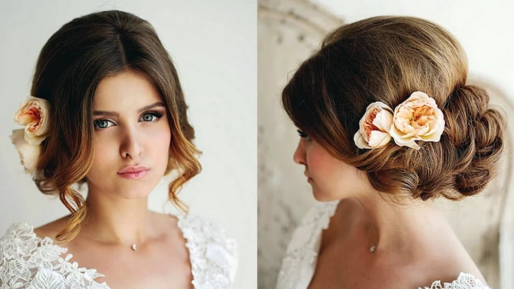 Hochzeitsfrisuren für mittlere Haare