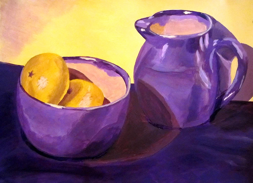 Elena Bazanova Stillleben Malerei. Flasche