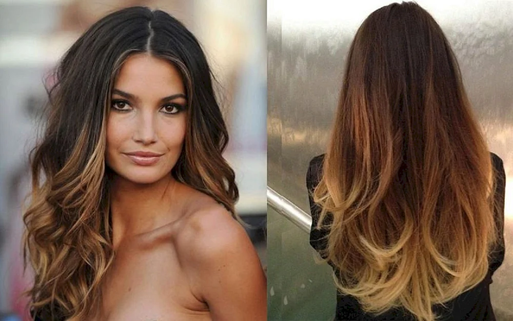 Balayage blondes Haar