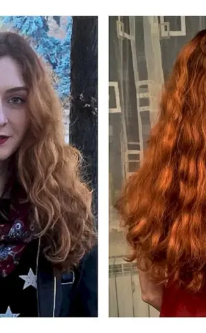 Hnna auf blondem Haar