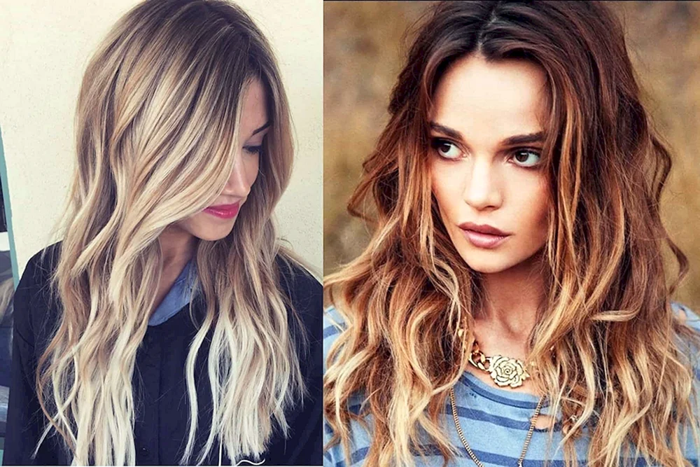 Balayage blondes Haar
