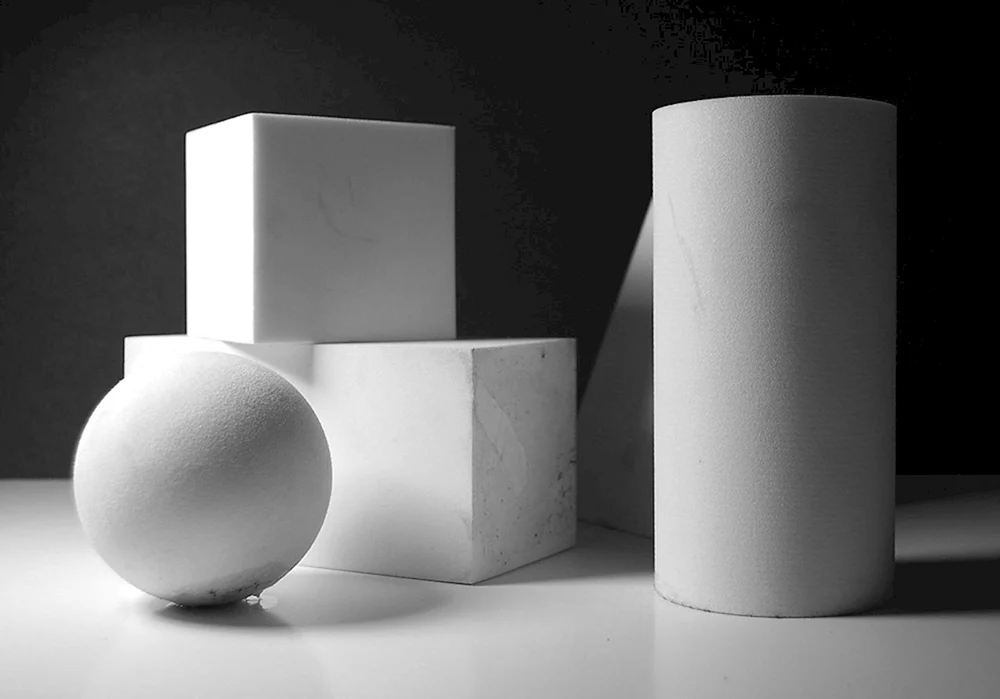 Lichtschatten Kugel Kegel Zylinder Würfel