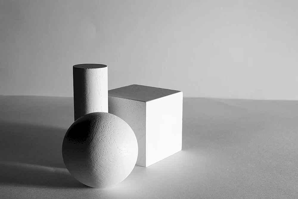 Lichtschatten Kugel Kegel Zylinder Würfel