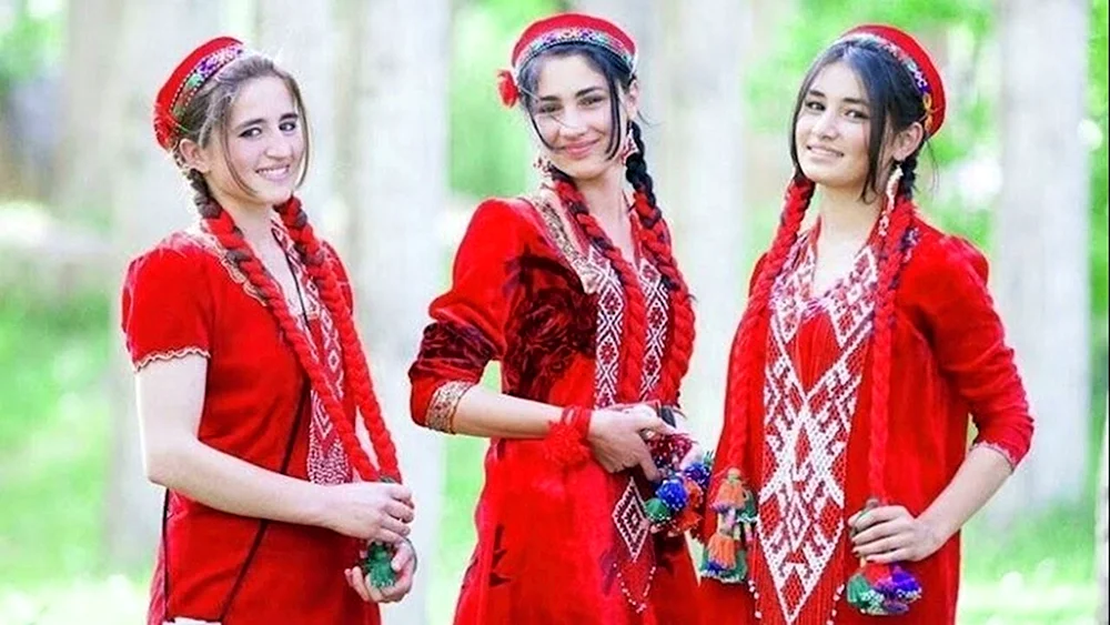 Tadschikistan Pamirets Nationalkleid