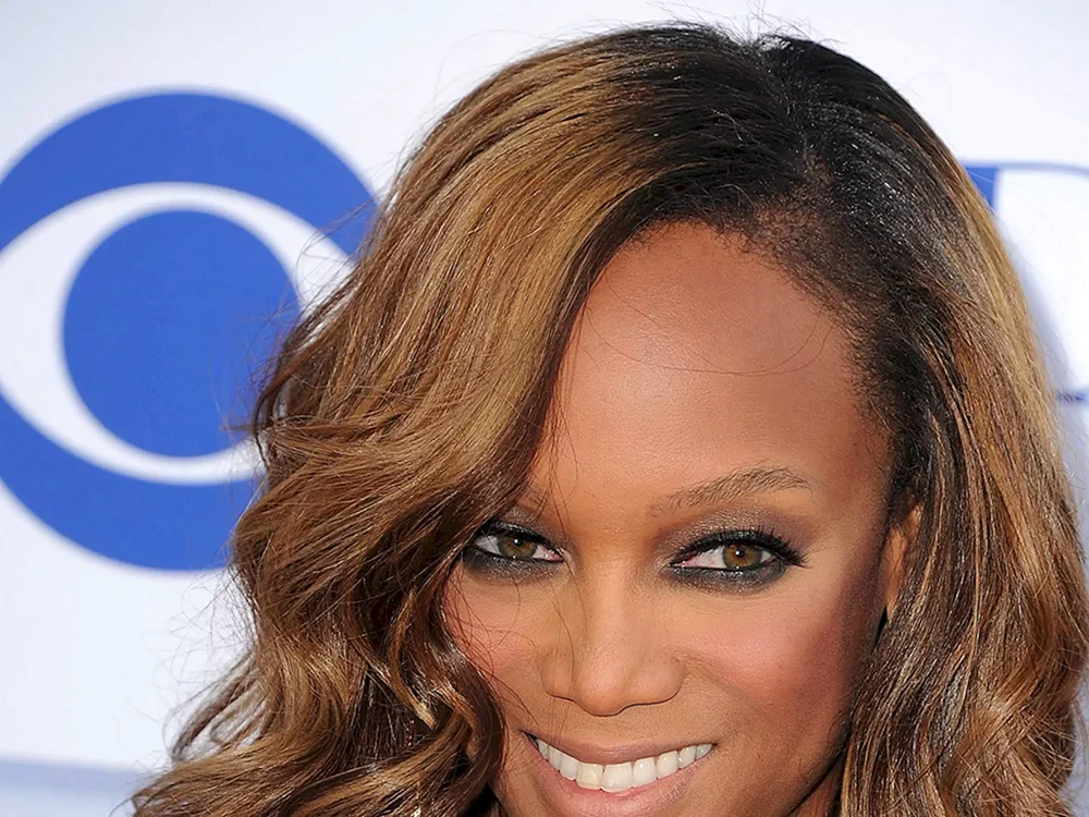 Tyra Banks Lächeln mit Augen