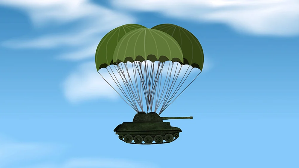 Fallschirmspringer Illustration