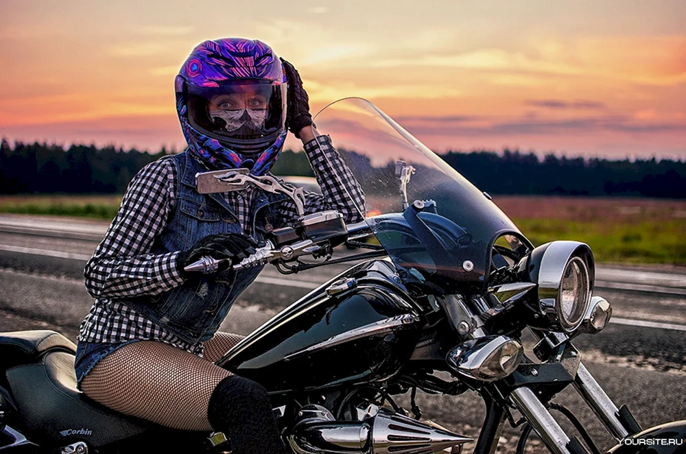 Tatiana Ozolina Biker