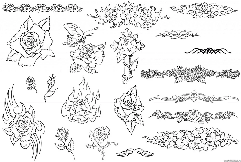 Oberschenkel-Tattoos
