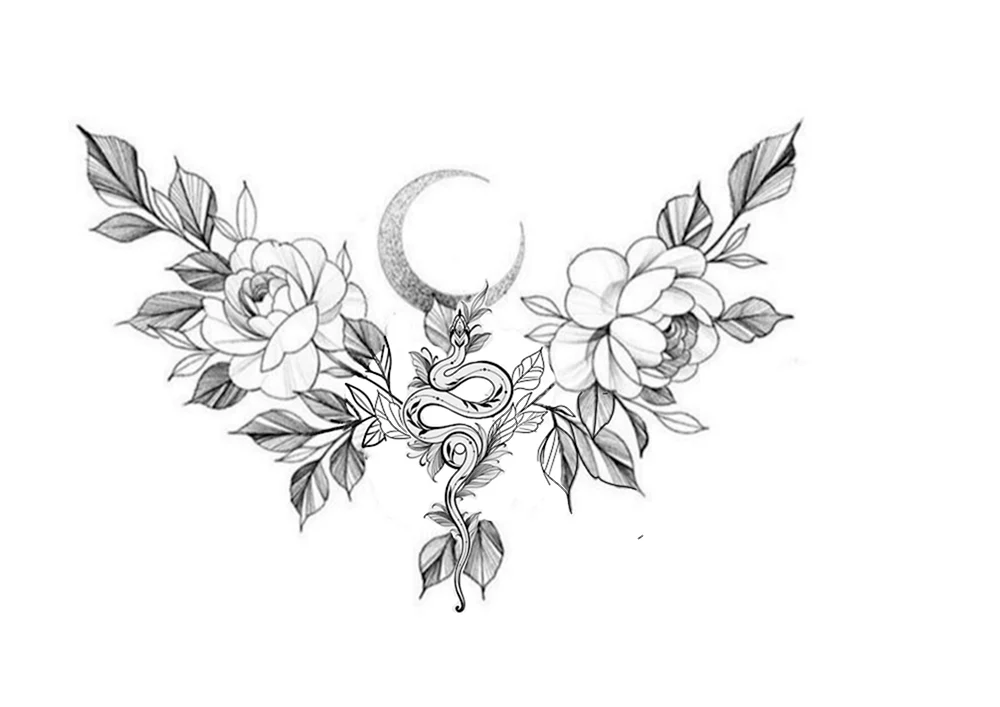 Schlüsselbein-Tattoos für Mädchen
