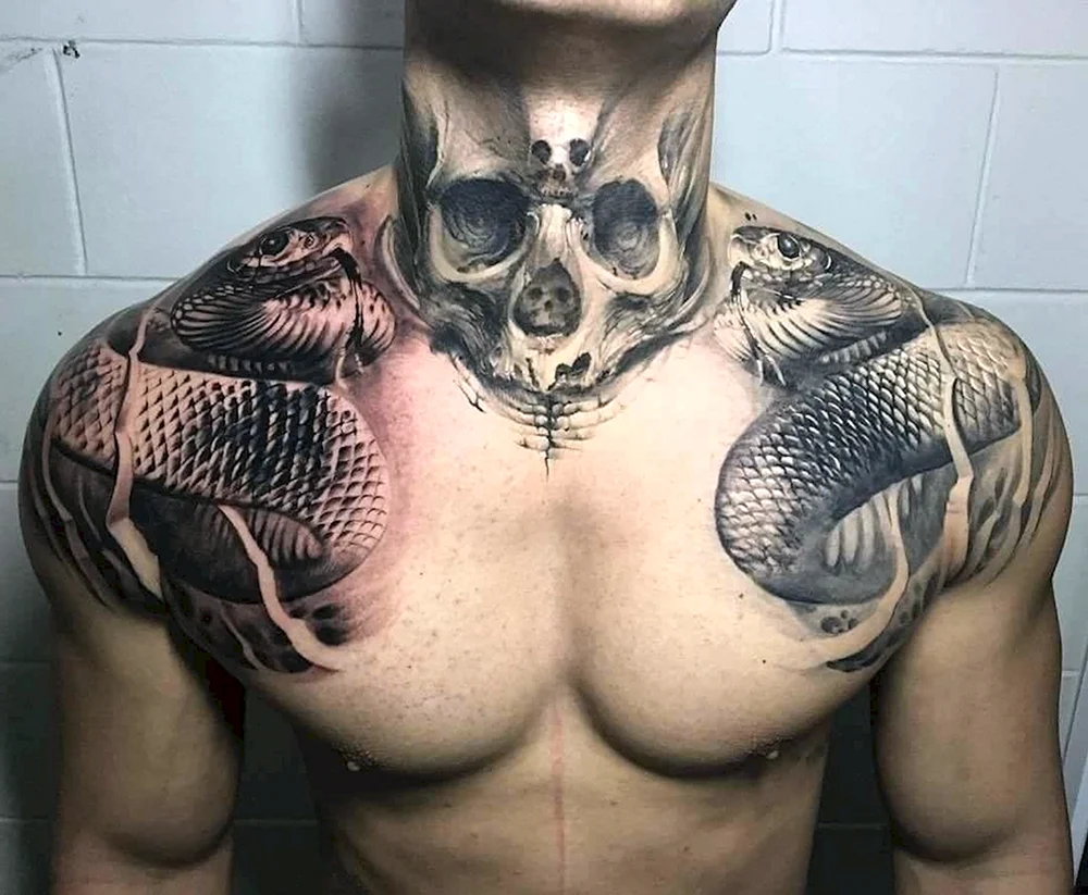 Schlangen-Tattoo Realismus