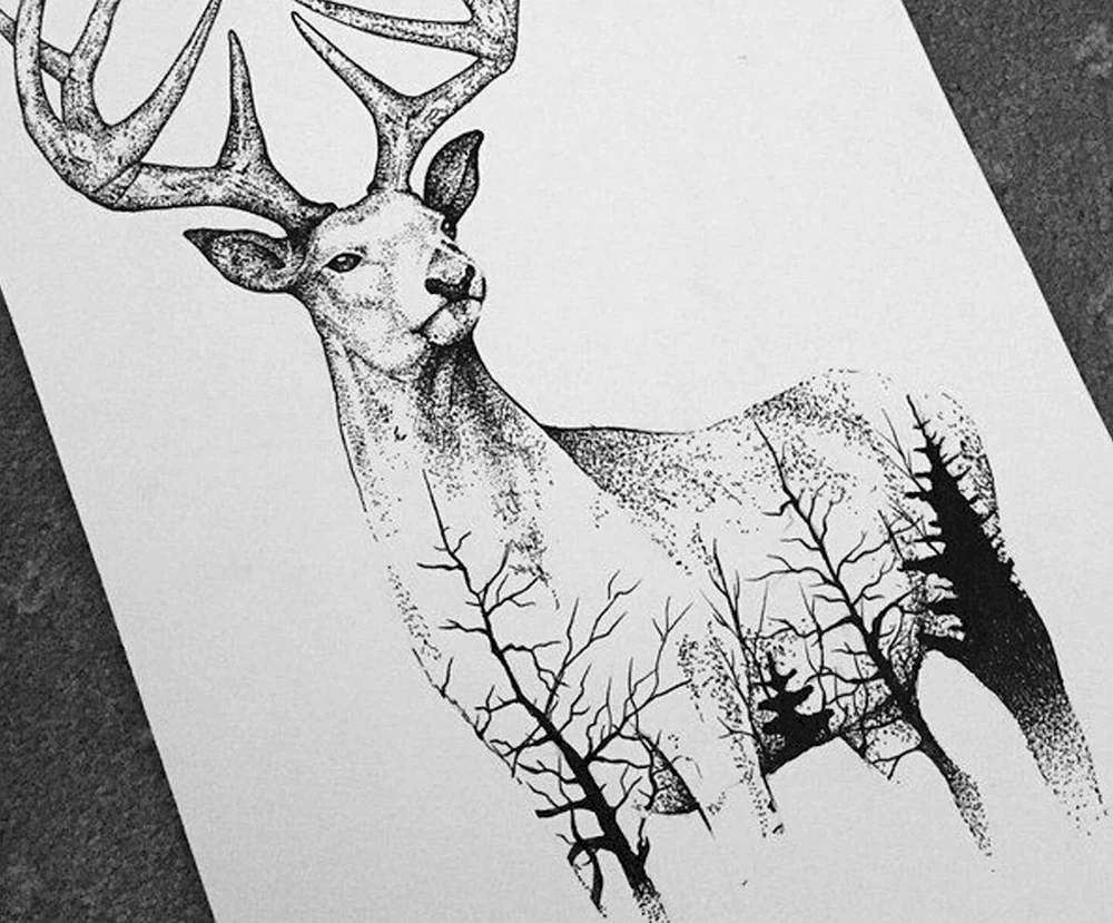 Tattoo Rentier Dotwork