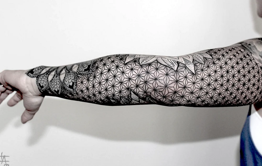 Cartoon style tattoo