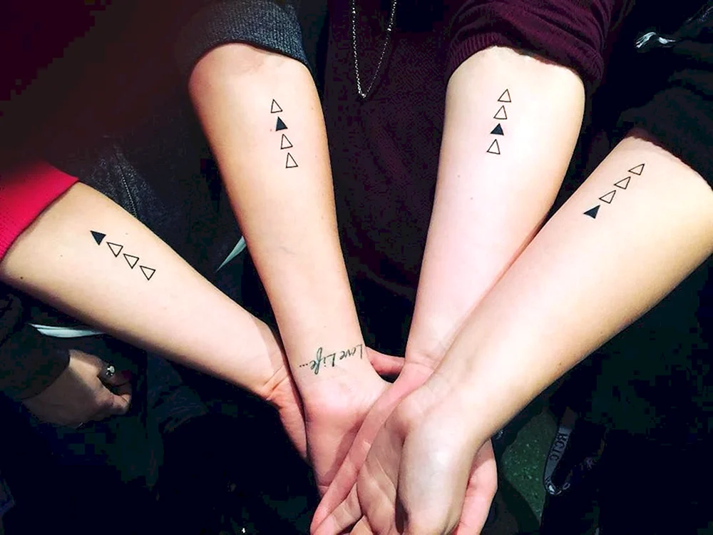 Freundin-Tattoos klein