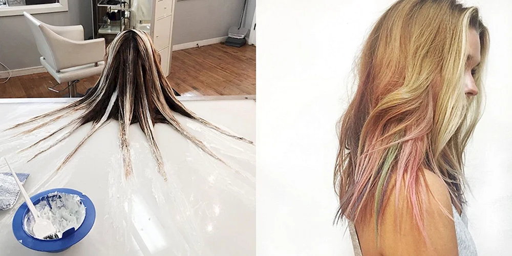 Balayage Färbetechnik