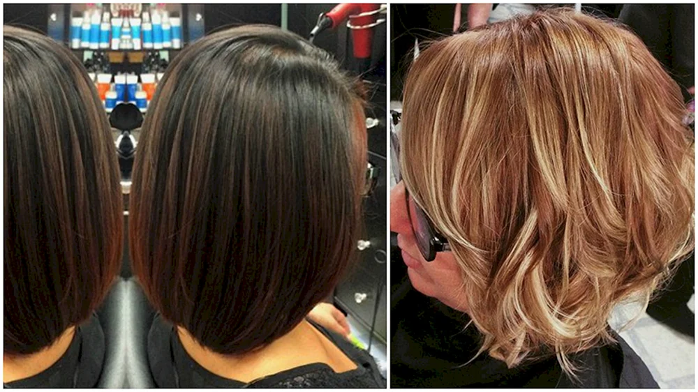 Balayage Tönung für Bob