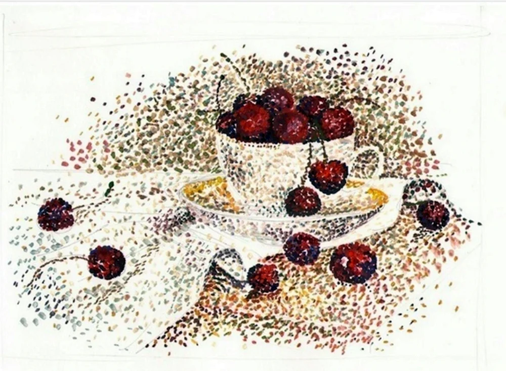 Pointillismus Technik