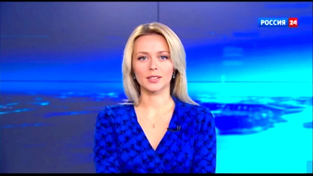 Russland 24 Moderatorin Olga Bashmarova