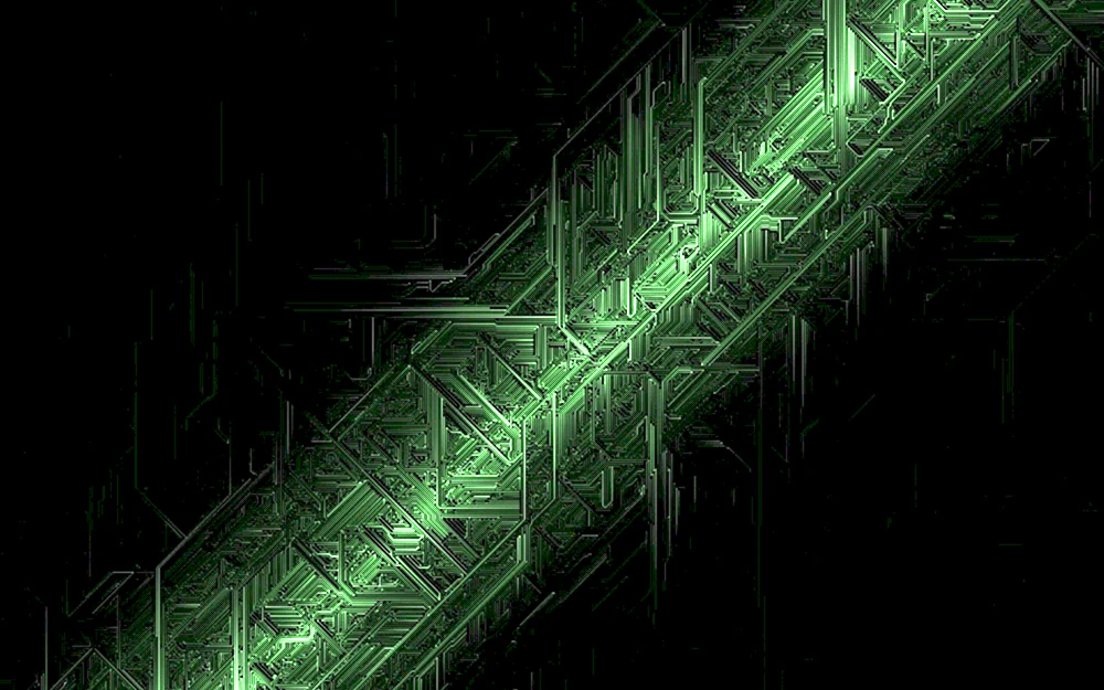 Grünes Neon